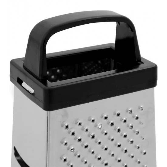 Ralador 4 Faces 16,5cm De Altura Quadrado Preto Aço Inox Class Home